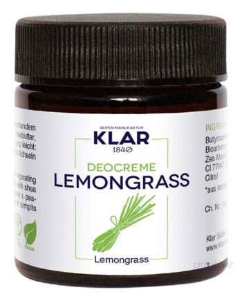 Klar Seifen Deodorant Creme Citrongræs