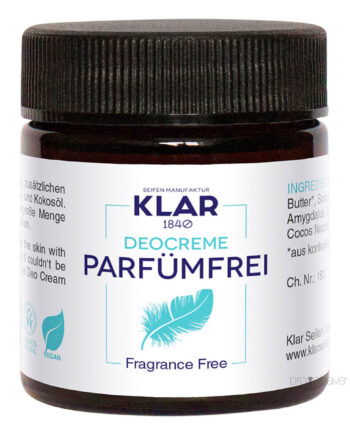 Klar Seifen Deodorant Creme Parfumefri