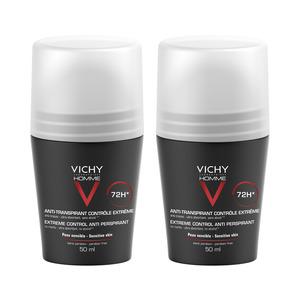 Vichy Homme 72h Extreme Control Anti Perspirant Deodorant Roll Pak