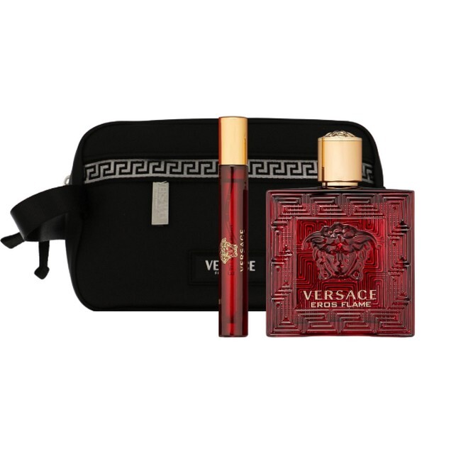 Versace Eros Flame Eau Parfum Sæt 100 Travel Spray Taske