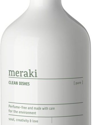 Opvaskemiddel Meraki Pure 490 Allergivenligt Svanemærket   Asthma Allergy Certificeret Parfume Fri Pumpeflaske