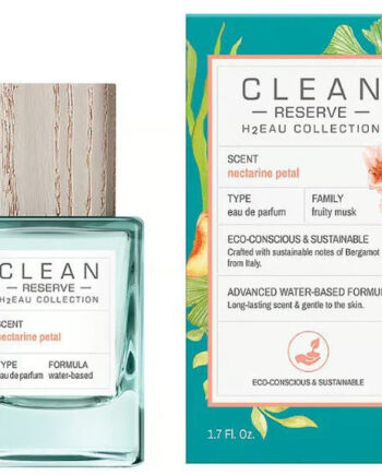 Clean Eau Parfum Reserve H2eau Collection Family Fruity Musk Scent Nectarine Petal 50ml