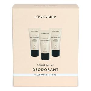 Lwengrip Count Deodorant 3x50