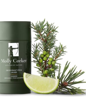 Molly Corker Natural Deodorant Stick Juniper  Bergamot  Pine Pioneer