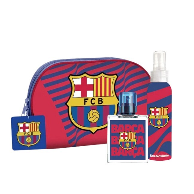 Barcelona Parfume Sæt Edt Body Spray Toilettaske