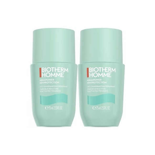 Biotherm Homme Aquapower Deodorant Duo Pakke 2x75