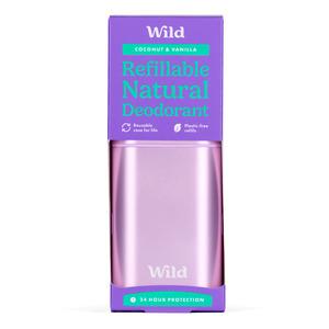 Wild Refillable Natural Deodorant Coconut   Vanilla Stk